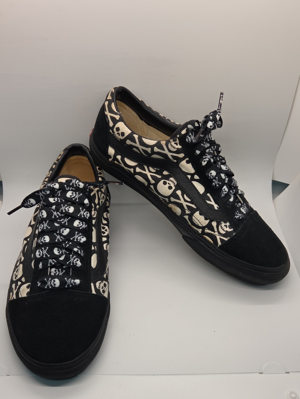 Vans Black Skull Print Men's Casual Sneakers